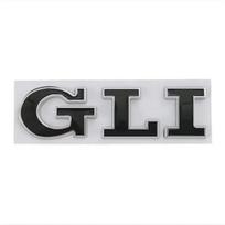 3D Metaliniai Automobilio Raidės GLI Logotipas Galinio Bagažininko Priekinių Grotelių Ženklelis Emblema Lipdukas Lipdukai Jetta MK2 MK4 MK5 MK6 MK7 MK8 Badge Sticker juoda/sidabras
