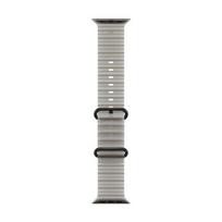 Apple Watch Translucent Grey Ocean Band Black Titanium Finish