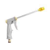 High-Pressure Multi-functional Car Wash Water Gun with Copper-Plated Nozzle gray