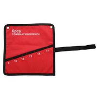 Tool Roll Bag Multi-Pocket Wrench Organizer Multi-purpose Tool Roll Up Bag red