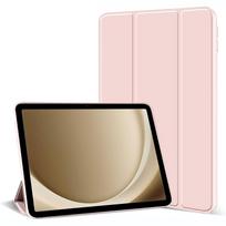 For Samsung Galaxy Tab A11 Plus 11'' SM-X230 X236 X226B Tri-fold Flip Case Magnetic Stand PU Leather Protective Cover Tab A11 Plus 2025 beige