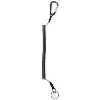 Keychains Anti-lost Rope Retractable with Keyring Carabiner Theftproof Coiled Spring Fishing Pliers Anti-lost Safety Lanyard 1M juoda