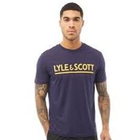 Lyle & Scott Crew Neck Cotton T-Shirt TS965SP-Z05 Unisex T-Shirt XXL blue