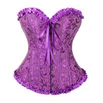 Women Waist Trainer Corset Body Shaper For Bridal Wedding Dress Base Wear S violetinė