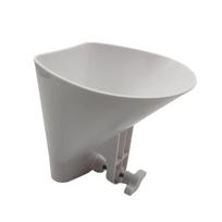 Convenient Stand Mixer Flour Funnel Large Opening for Dry Ingredients Pouring Baking Supplies for Cake 1 gray