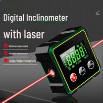 High-Precision Digital Display Magnetic Laser Inclinometer Box Level gray