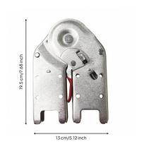 2 Pieces Long-Lasting Folding Ladder Joint Lock Rubber-Coated Hinge gray