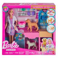 Barbie lėlė veterinarė su gyvūnų klinika „Fast Cast“