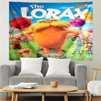 The Lorax Print Tapestry, Backdrop, Easy Setup, Ideal for Bedroom, Office & Living Room, with Aesthetic Wall Hanging Decor. 150cmx200cm