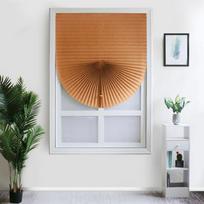 1vnt namų lango durys vonios kambario balkono užuolaidos Lipnios klostuotos žaliuzės Pusiau užtemdomos langų užuolaidos 90X150cm ruda