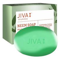 Jiva Neem Soap 100g | Herbal Bathing Bar with Neem | Daily Body Cleansing Soap Pack = 100 gm white