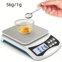 Home electronic precision kitchen scale Mini jewelry scale Baked food tea herbal balance Food table scale outdoor luggage scale gray