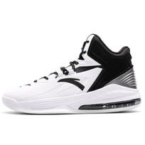 Anta Basketball Series Fabric Synthetic Leather Shock Absorption Non-Slip Wear-Resistant High-Top Retro Basketball Shoes Men Sneakers 91631101-1 39 black