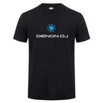 Denon Dj Marškinėliai Vasariniai Vyriški Medvilniniai Su Apvalia Kaklo Iškirpte Trumpomis Rankovėmis Žaidėjo Medijos Marškinėliai Vyriški Viršutiniai Drabužiai LH-303 XL black