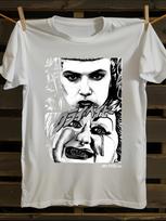 John Waters CRY BABY Hatchet Face Graphic T-shirt XL white