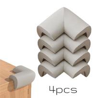 4/8pcs Foam Corner Protectors for Furniture Stairs & Cabinets Anti-collision Pads Table Edge Soft Covers Protective Edge Guards white
