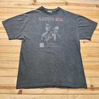 Vintage 90s Hanes Stephen King Author Horror Novel Promo T-Shirt USA - Large Unisex T-Shirt S gray