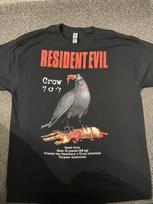 Resident Evil 2 - Crow T Shirt - Various Sizes Survival Horror PlayStation PS1 Zombie XL gray