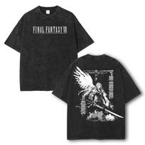 Sephiroth Final Fantasy 7 Graphic T-Shirt Unisex Streetwear Tee XL gray