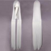 120-150 cm ilgio tiesūs cosplay perukai vyrams ir moterims, daugiaspalviai anime plaukai StyleK white