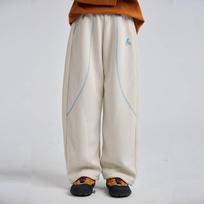 Kids Color Block Patchwork Loose Sports Sweatpants Unisex Children Casual Outdoor Pants 140cm abrikosas