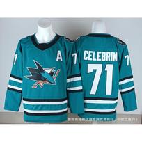 San Jose Sharks ledo ritulio marškinėliai vyriški siuvinėtas komandos uniformos treniruočių žaidimo gerbėjų apranga XXXL