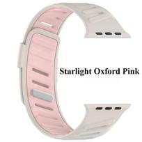 Silicone Sport Band For Apple Watch Ultra 49mm Slanted Buckle Bracelet For IWatch Series 10 46mm 9 8 7 6 5 4 SE 42mm 44mm 45mm Strap Series10 46mm white