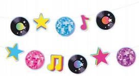 Retro Disco 80s Party Disco Ball Carnival Banner Garland 150Cm