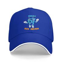 Bruh Steal A Brainrot 67 Six Seven Funny Brainrot Meme Baseball Cap Fashion Sandwich Hat Unisex Breathable Headwear Workouts One Size blue