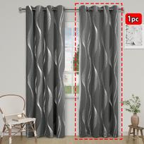 2025 Sidabrinės Bangos Užuolaidos Didelio Tikslumo Blackout Užuolaidos Svetainės Apsaugos Nuo Saulės Šilumos Izoliacijos Užuolaidos 100*130cm（1pc） pilka