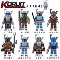 KT1041 Star Wars Building Blocks Minifigures Mandalorian Clone Trooper Toy Set XP310-317 8-Pack