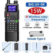 Baofeng UV 5RH 10W Air Band Walkie Talkie Long Range Wirless Copy Frequency Type-C Baofeng UV 5R MINI UV 21 PRO 2 Way Ham Radio