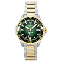 Bulova Marine Star Dvi spalvos Nerūdijančio Plieno Žalias Ciferblatas Automatinis Nardytojo 98B467 200M Vyriškas Laikrodis žalia