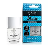 Nails.Inc Better On Top Make Me Matte Transforming Top Coat - Matující vrchní lak na nehty 14 ml