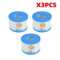 Type S1 Spa Filters for All Intex PureSpa 28429E, 28403E, 28407E, 28443E, 28453E, 28421E, 28423E, 28413E Swimming Pool Pump gray