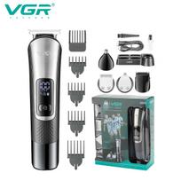 VGR V-111 5-in-1 Care Nose Hair Sculpting Electric Fader Shaving Hair Clipper Hair Trimmer Set with Smart LED Digital Display Shaver Hair Trimming juoda