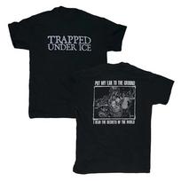 VTG Trapped Under Ice band 2 sides black T-shirt Unisex All sizes L gray