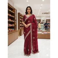 New Launch – Rich Rangoli Silk Embroidered Saree Collection black