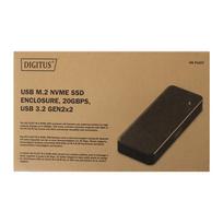 Digitus SALE OUT. |  USB M.2 hard disk enclosure, SSD, external, NVMe, 20Gbps, USB 3.2 Gen2x2 | DA-71157 | DEMO | DA-71157SO | 2000001441251