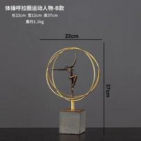 Creative Resin Gymnast Art Sculpture Decoration Desktop Exquisite Crafts Abstract Figure Statue Figurines Home Decoration Modern black