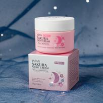 Sakura veido kremų rinkinys su vitaminu C, hialurono rūgštimi, niacinamidu ir retinoliu, dieninis ir naktinis drėkiklis, 30g Night Cream 30g gray