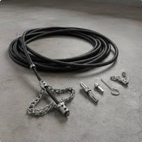 Sewer Cleaning Flexible Shaft Long-Lasting Pipe Descaling Chain Tool Industrial 15M