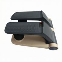 Portable Stepper with Resistance Bands | Space Saving, Air Motions stepping black