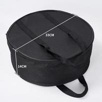 Storage Camp Carry Bag for Grilling 38x14cm Round 33x14cm black