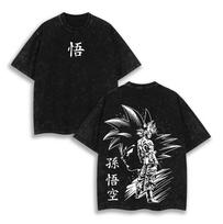 Son Goku - Dragon Ball Z Washed T-Shirt 120 gray