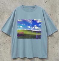 Windows XP Glitchcore Graphic Shirt | Frutiger Aero Liminal Space Tee S gray
