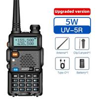 Baofeng Walkie Talkie UV-5R Type C Charging 2200mAh Dual Band Ham Vhf Uhf Fm Cb 128CH Portable Long Range Handheld Two Way Radio