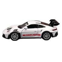 1/36 Porsche 911 GT3 RS Žaislinio automobilio modelis vaikams RMZ CiTY Miniatiūrinis lenktyninis Laisvi ratai Atitraukiamas Lieto metalo Kolekcinis Dovana balta