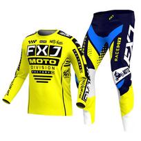 motokroso pavarų komplektas vaikams 4 5 6 7 8 9 10 11 12 13 metų Jaunimas vaikas Motociklas berniukas Mergaitė Jersey Pant Kits lenktyninis kostiumas Visureigis Enduro MX MTB M-22 yellow