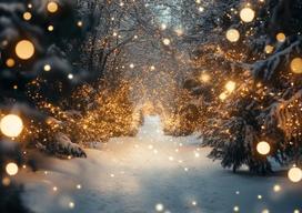 Winter Christmas Bokeh Forest Backdrops Kids Adult Photography Child Adult Photocall Decors Family Xmas Backgrounds Polyester 150x100cm